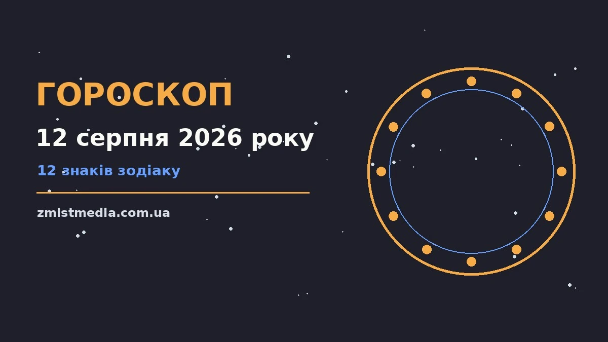 Гороскоп на 12 серпня 2026 року: поради для кожного знака про можливості й обережність