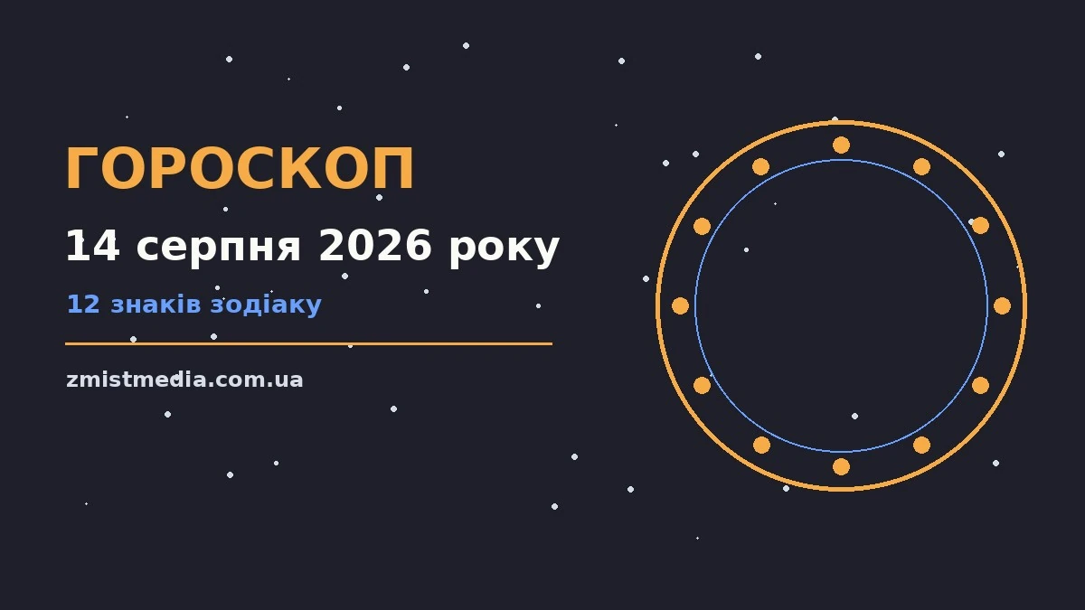 Гороскоп на 14 серпня 2026 року: поради для кожного знака про можливості й обережність