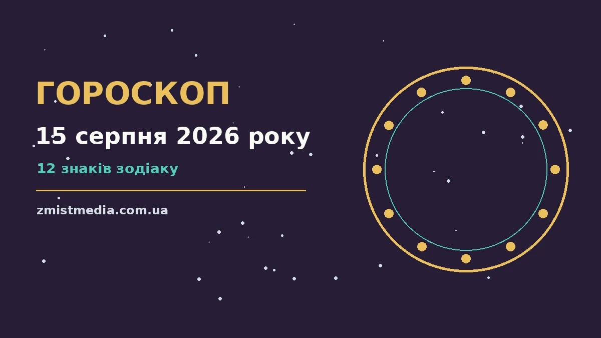 Гороскоп на 15 серпня 2026 року: поради для кожного знака про можливості й обережність