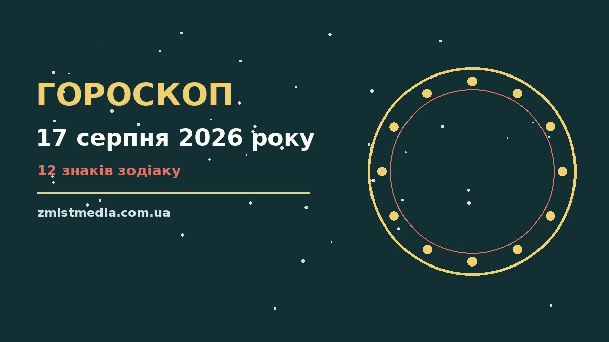 Гороскоп на 17 серпня 2026 року: поради для кожного знака про можливості й обережність