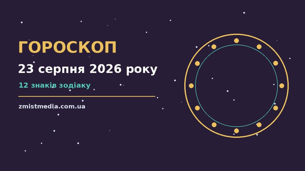 Гороскоп на 23 серпня 2026 року: поради для кожного знака про можливості й обережність
