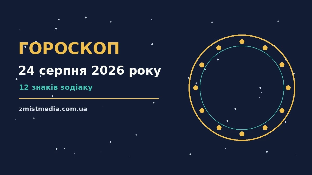 Гороскоп на 24 серпня 2026 року: поради для кожного знака про можливості й обережність