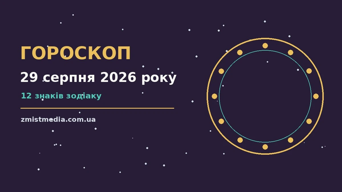 Гороскоп на 29 серпня 2026 року: поради для кожного знака про можливості й обережність