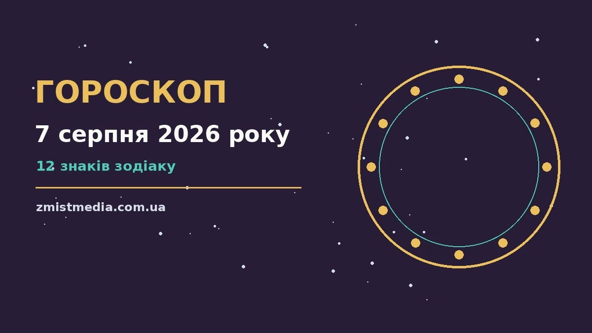 Гороскоп на 7 серпня 2026 року: поради для кожного знака про можливості й обережність