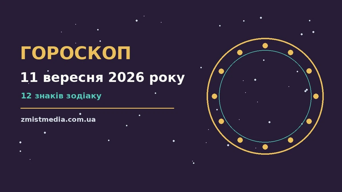 Гороскоп на 11 вересня 2026 року: поради для кожного знака про можливості й обережність