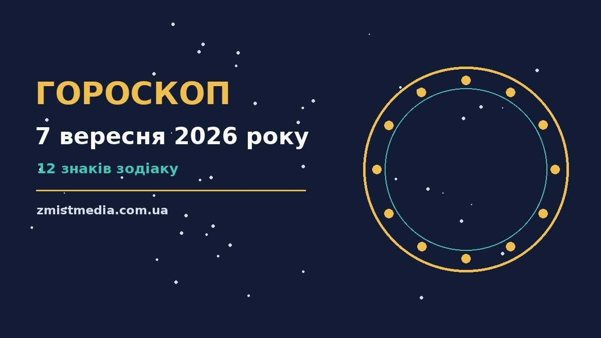 Гороскоп на 7 вересня 2026 року: поради для кожного знака про можливості й обережність