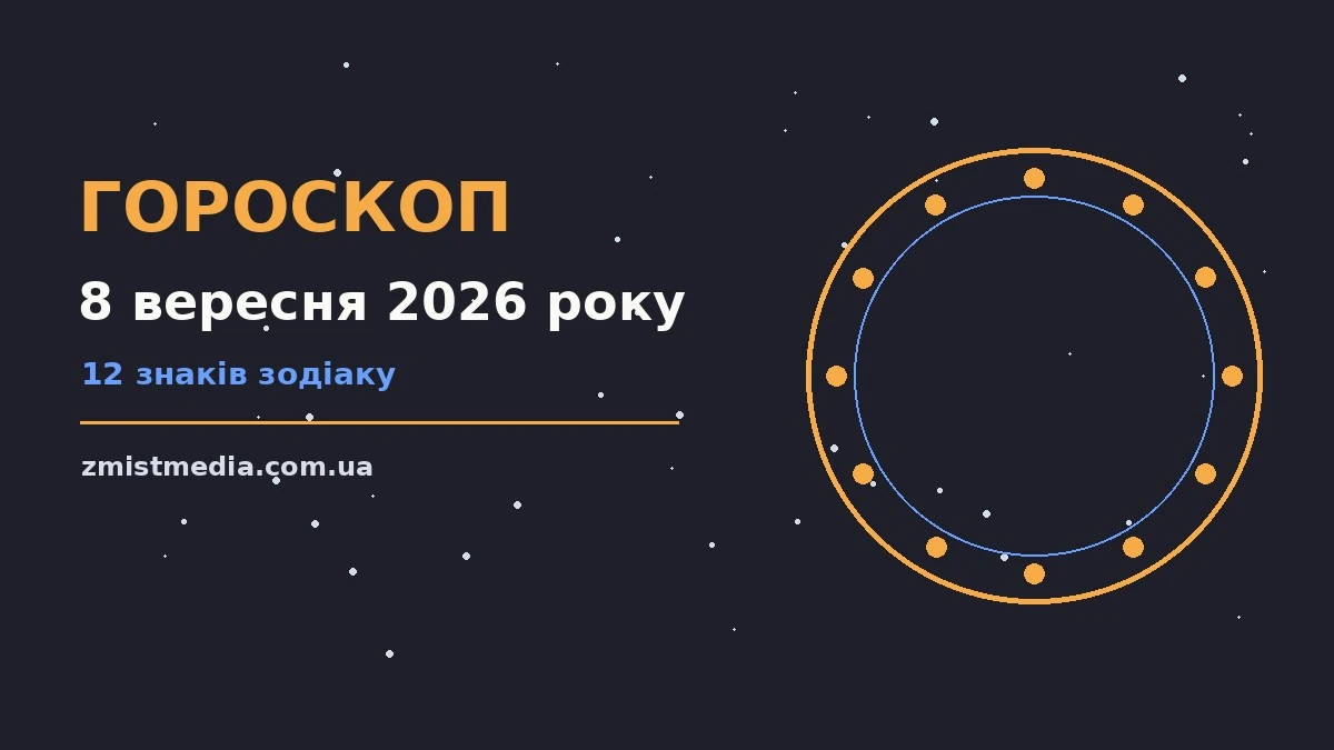 Гороскоп на 8 вересня 2026 року: поради для кожного знака про можливості й обережність