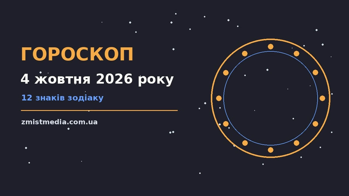 Гороскоп на 4 жовтня 2026 року: поради для кожного знака про можливості й обережність
