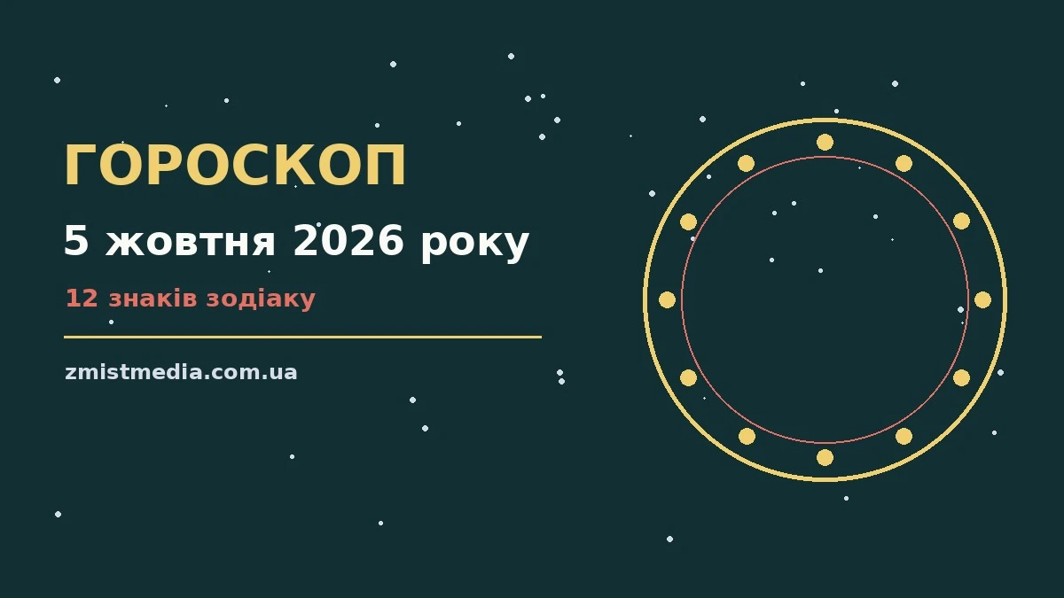 Гороскоп на 5 жовтня 2026 року: поради для кожного знака про можливості й обережність