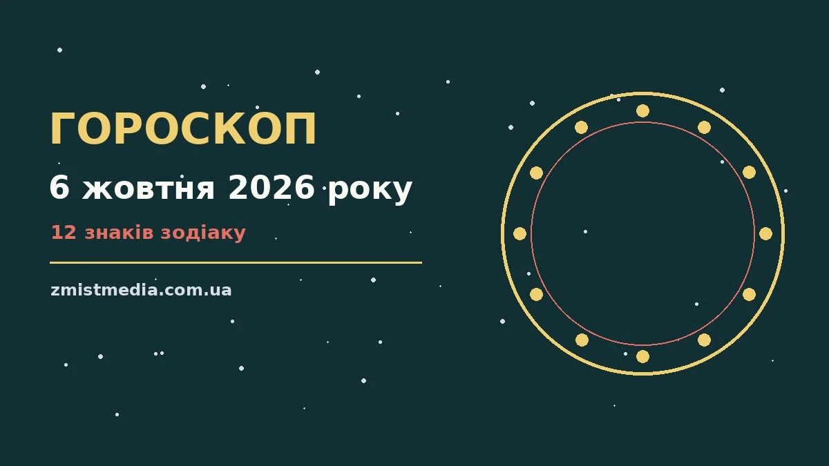 Гороскоп на 6 жовтня 2026 року: поради для кожного знака про можливості й обережність