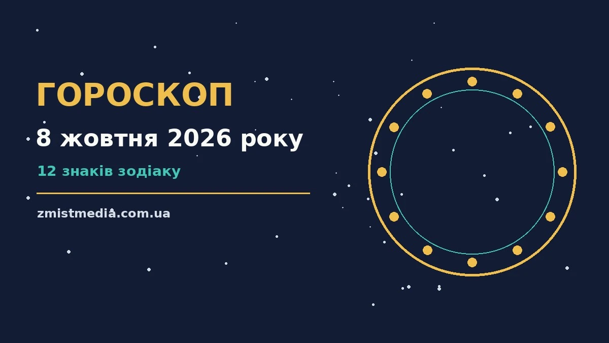 Гороскоп на 8 жовтня 2026 року: поради для кожного знака про можливості й обережність